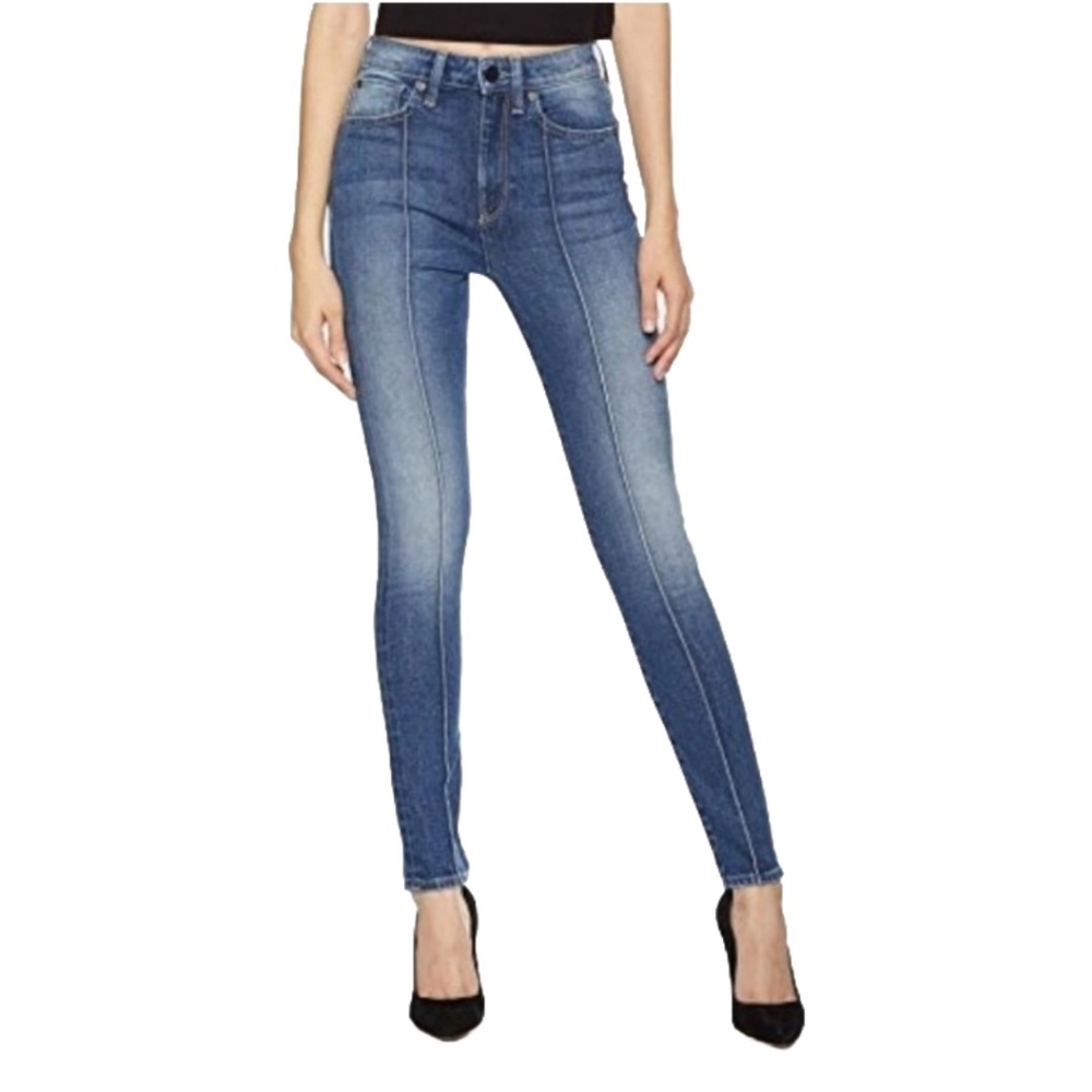HALE by AG Women's Hara Sculpted High Rise Skinny Jean w/ Pin Tucks Sz 24
